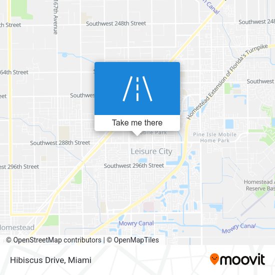 Mapa de Hibiscus Drive