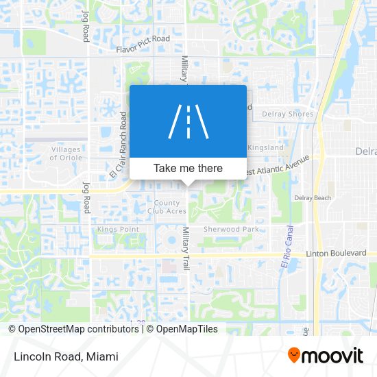 Mapa de Lincoln Road