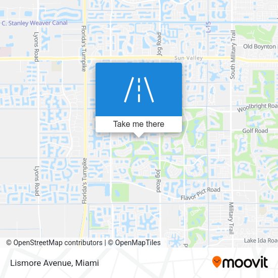 Mapa de Lismore Avenue