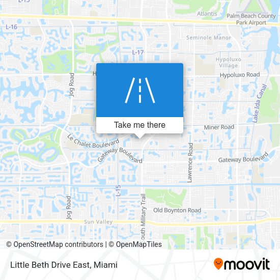 Mapa de Little Beth Drive East