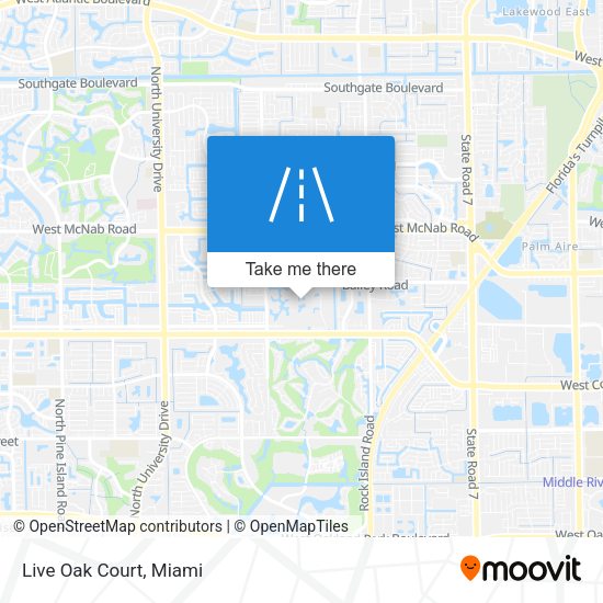 Mapa de Live Oak Court