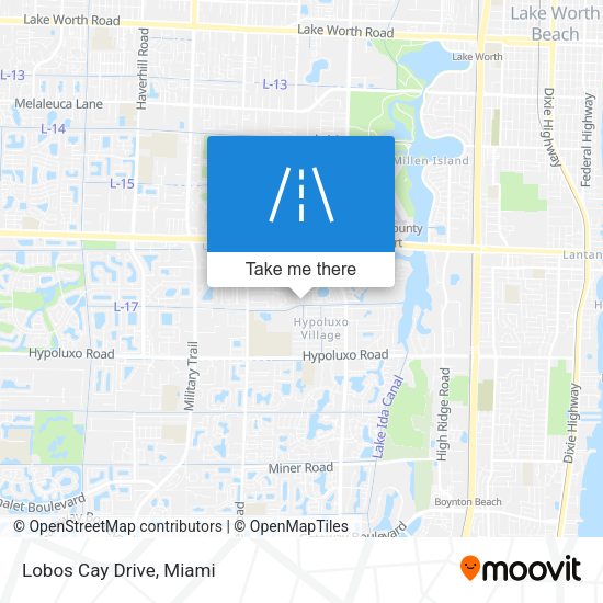 Mapa de Lobos Cay Drive