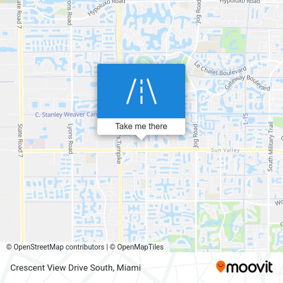 Mapa de Crescent View Drive South