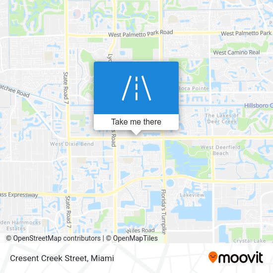 Cresent Creek Street map