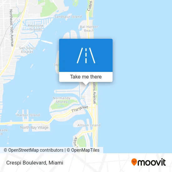 Crespi Boulevard map