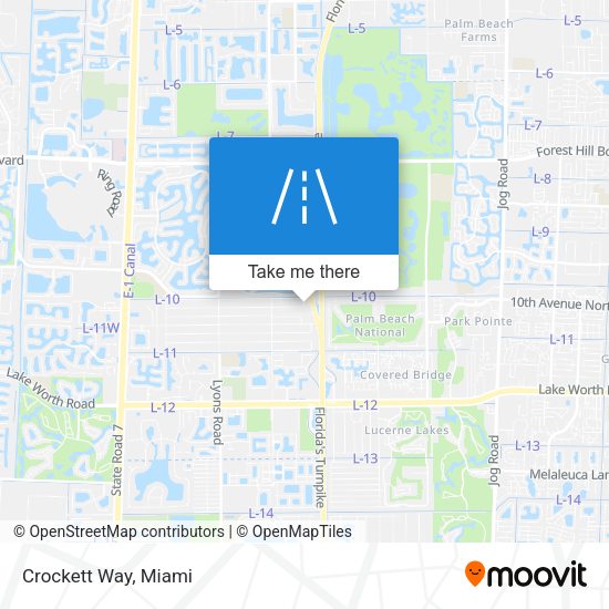 Crockett Way map