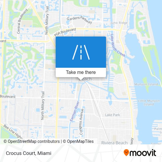 Crocus Court map