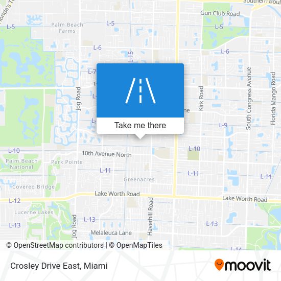 Mapa de Crosley Drive East