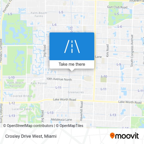 Mapa de Crosley Drive West