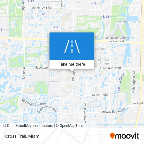 Cross Trail map