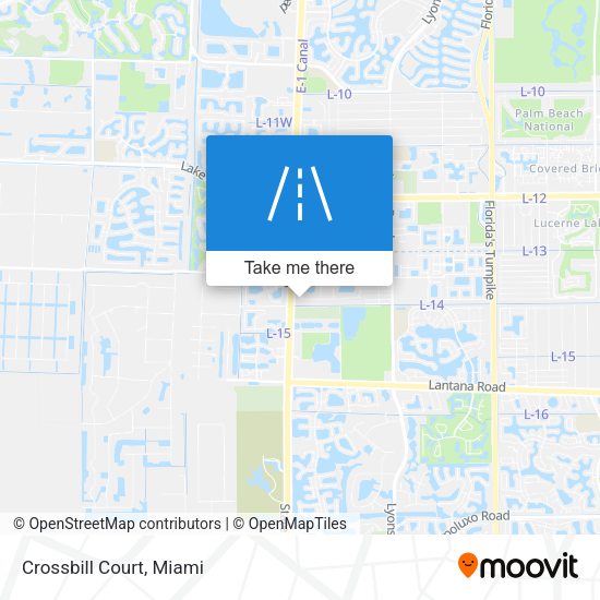 Mapa de Crossbill Court