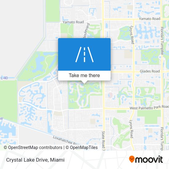 Mapa de Crystal Lake Drive