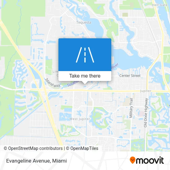 Evangeline Avenue map