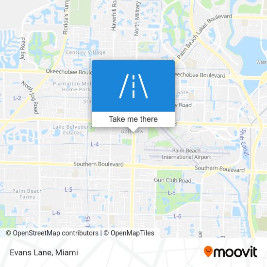 Mapa de Evans Lane