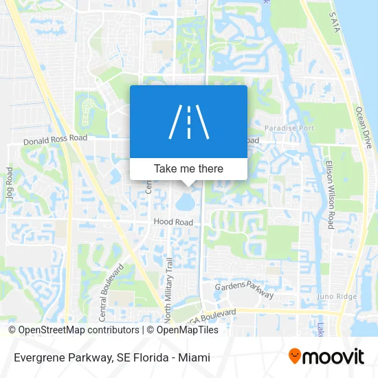 Evergrene Parkway map