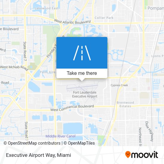 Executive Airport Way map