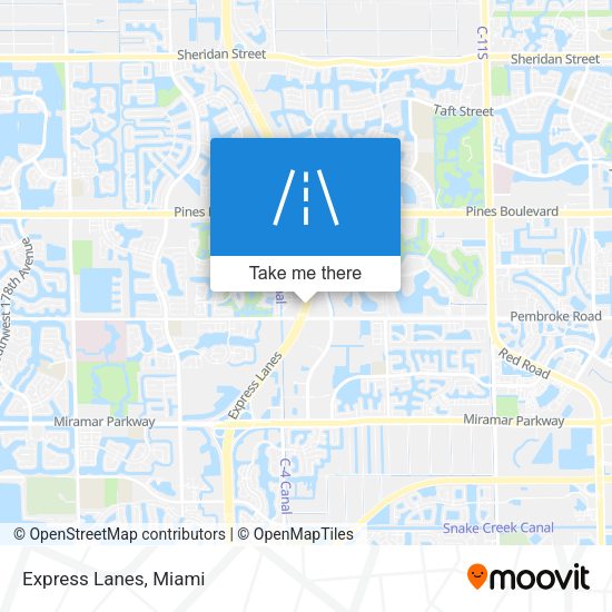 Express Lanes map