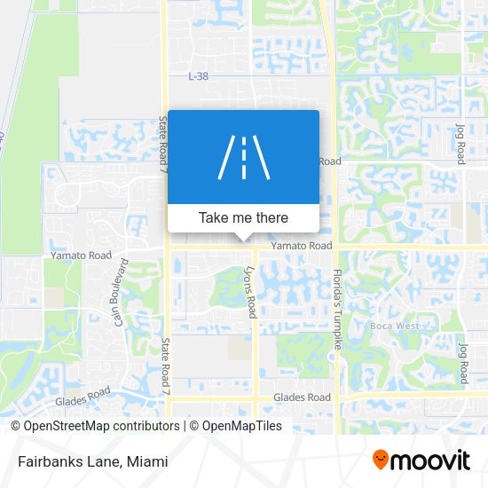 Mapa de Fairbanks Lane