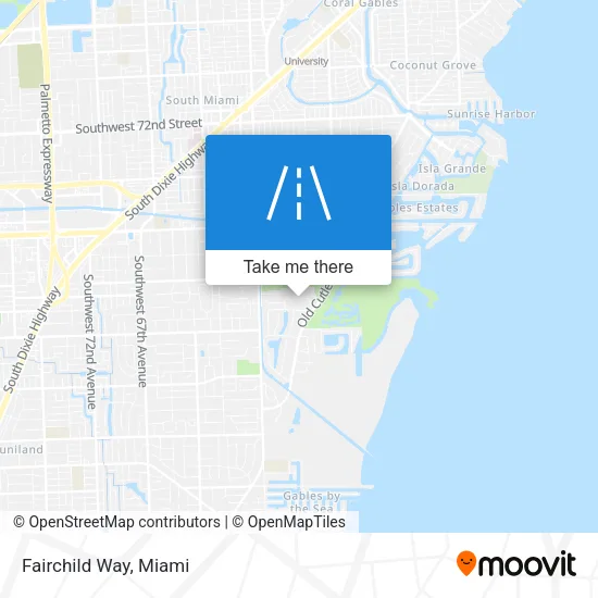 Fairchild Way map