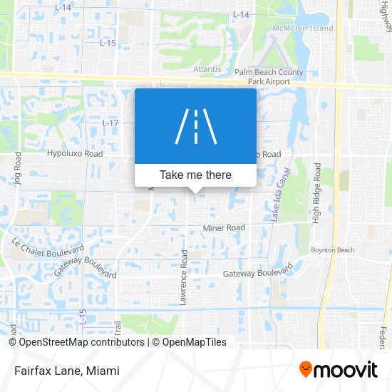 Mapa de Fairfax Lane