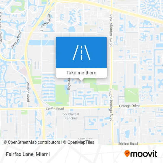 Fairfax Lane map