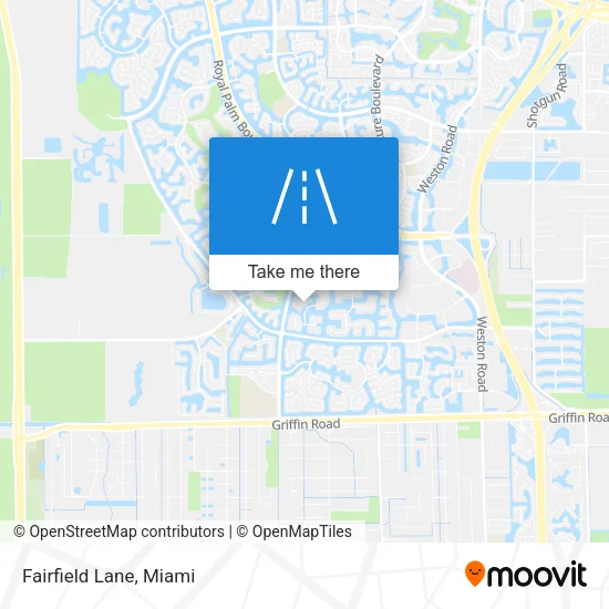 Fairfield Lane map