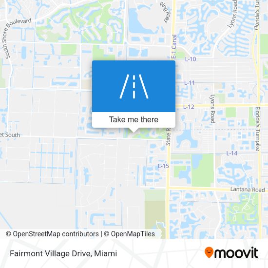 Mapa de Fairmont Village Drive