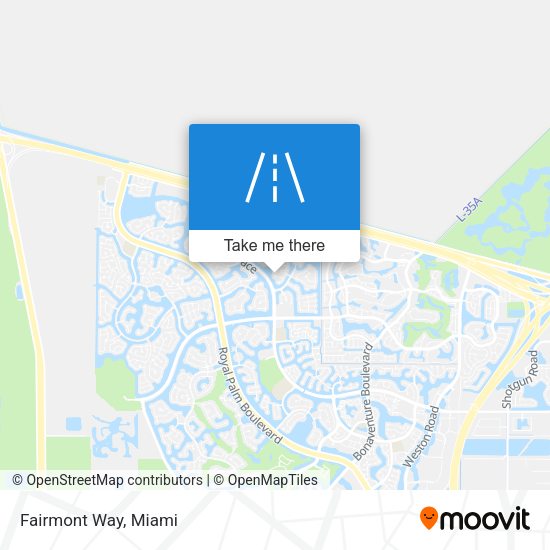 Fairmont Way map