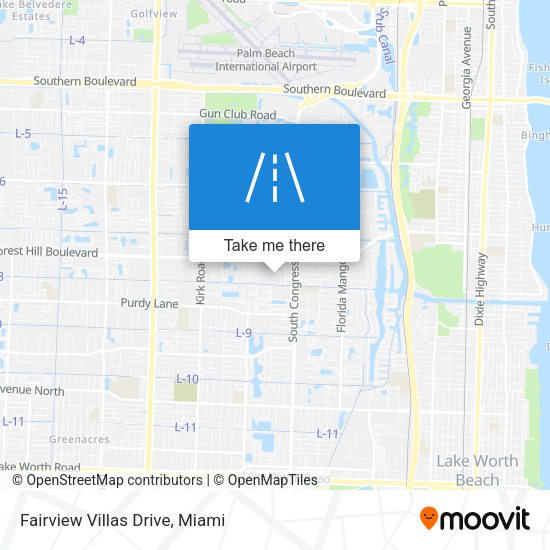 Mapa de Fairview Villas Drive