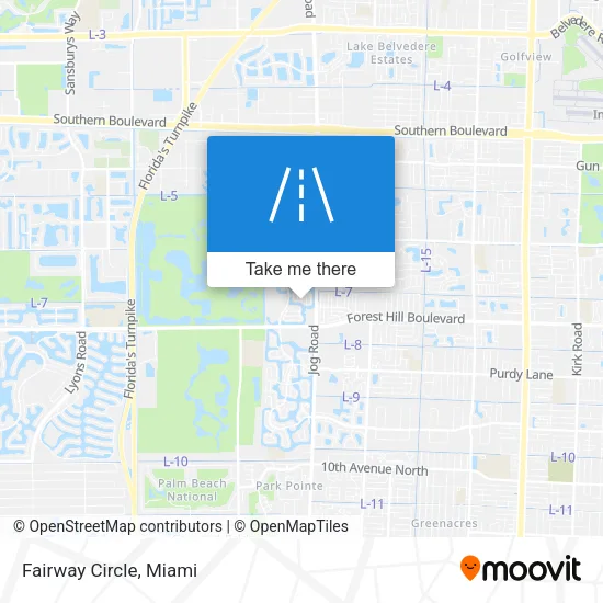 Fairway Circle map