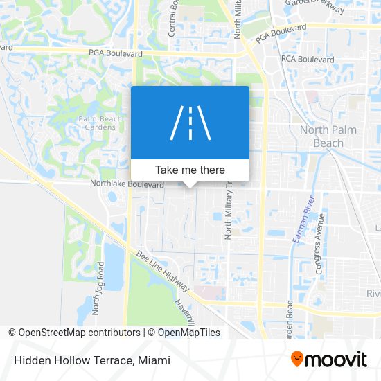 Hidden Hollow Terrace map