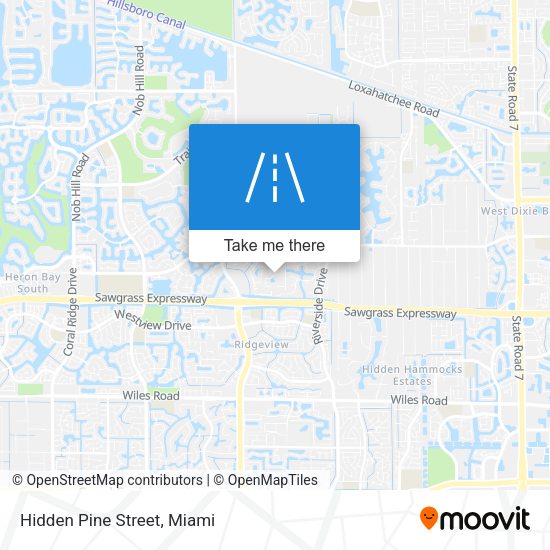 Mapa de Hidden Pine Street