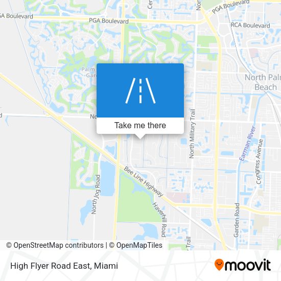 Mapa de High Flyer Road East