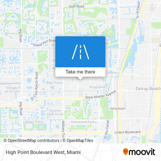 High Point Boulevard West map