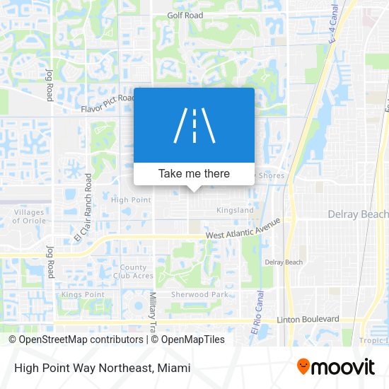 High Point Way Northeast map