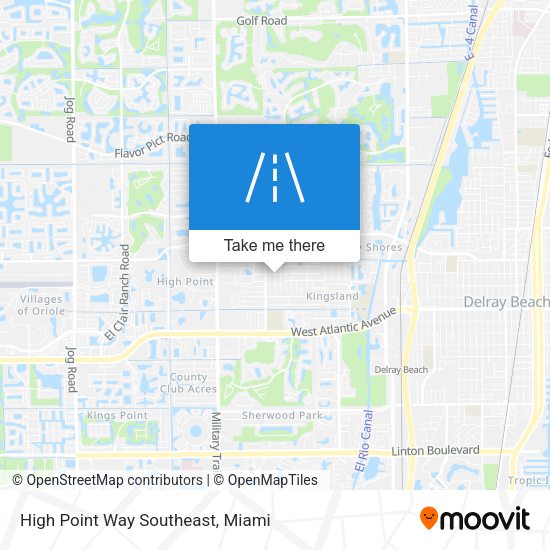 High Point Way Southeast map
