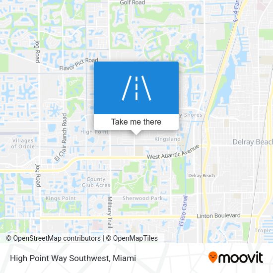 Mapa de High Point Way Southwest