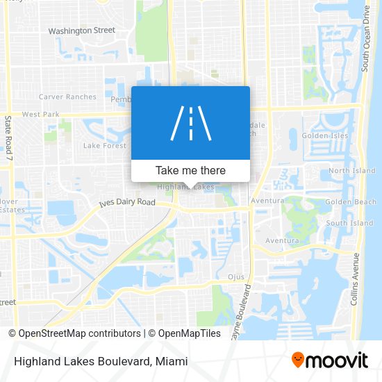 Highland Lakes Boulevard map
