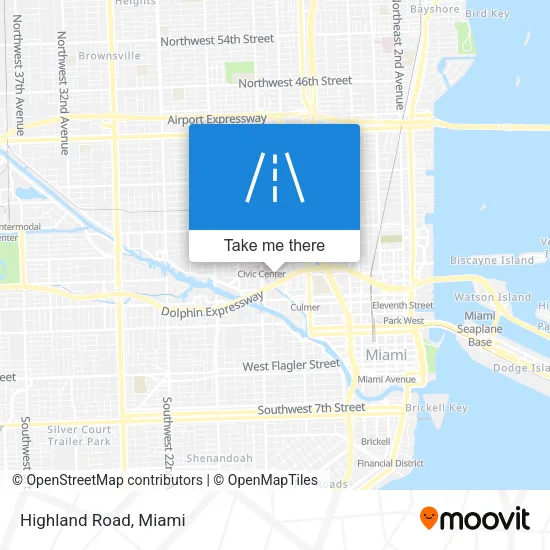 Highland Road map