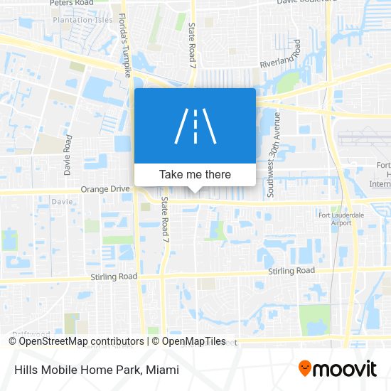 Mapa de Hills Mobile Home Park