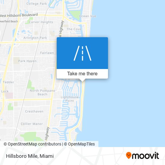 Hillsboro Mile map