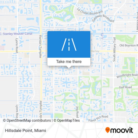 Hillsdale Point map