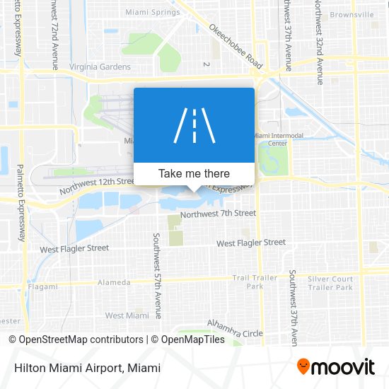 Mapa de Hilton Miami Airport