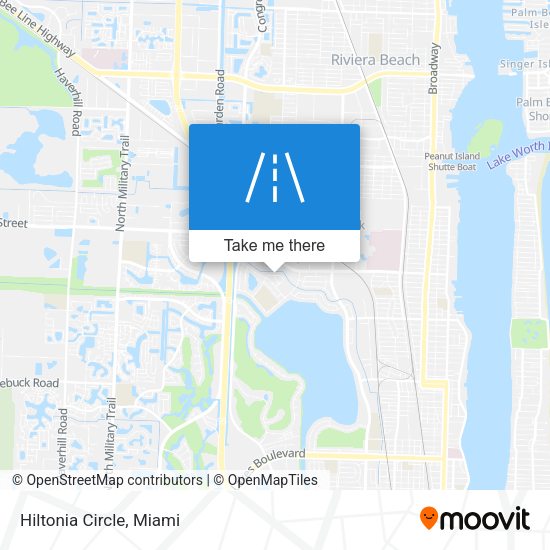 Mapa de Hiltonia Circle