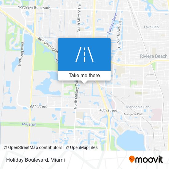 Mapa de Holiday Boulevard