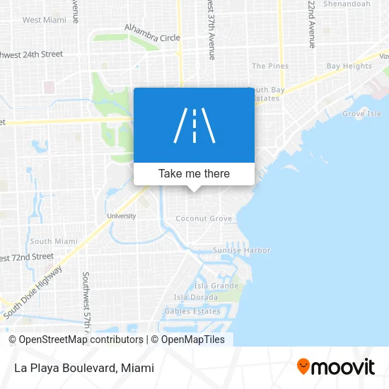 La Playa Boulevard map