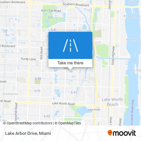 Lake Arbor Drive map