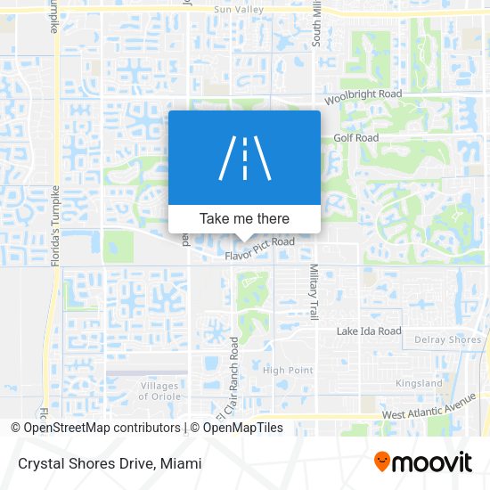 Crystal Shores Drive map