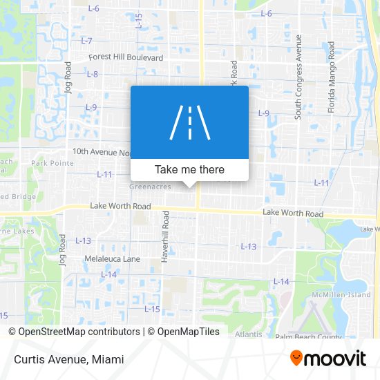 Mapa de Curtis Avenue