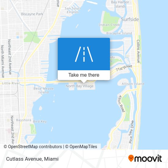 Mapa de Cutlass Avenue